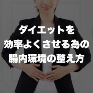 ダイエットを効率よくさせる為の腸内環境の整え方